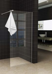 Sita inloopdouche met handdoekhouder 100x200 cm chroom/8 mm helder glas met Nano coating - 20.3406