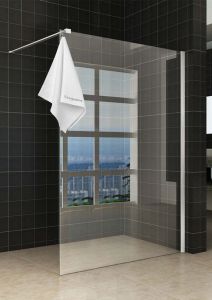 Sita inloopdouche met handdoekhouder 110x200 cm chroom/8 mm helder glas met Nano coating - 20.3407