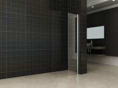 Comfort zijwand met muurprofiel 30 cm 10 mm Nano - 20.3817