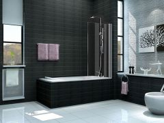 Bedge scharnierende badwand 80 cm 6 mm Nano - 20.3860