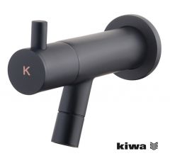 Amador fonteinkraan met muurbevestiging Kiwa 1/2'' mat zwart - 22.2722