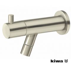 Amador fonteinkraan met muurbevestiging 1/2'' geborsteld staal - 22.3723