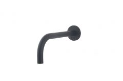 Slim inbouw uitloop 20 cm mat zwart - 29.2030