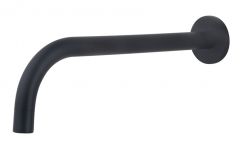 Slim inbouw uitloop 25 cm mat zwart - 29.2031
