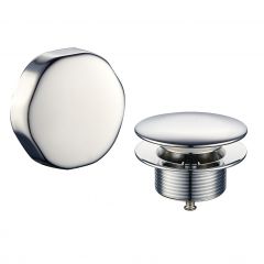 Wiesbaden knop/plug badoverloopcombinatie chroom - 29.2901