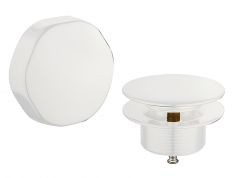 Knop/plug badoverloopcombinatie glans wit - 29.2908