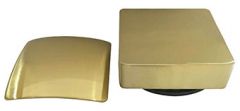Gemma 2.0 knop/plug badoverloopcomb.+ vulfunctie vierkant messing - 29.2979