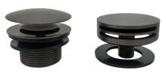 Gemma 2.0 knop/plug badoverloopcombinatie + vulfunctie rond gunmetal - 29.2981
