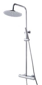 Caral thermostatische doucheopbouwset 25 cm chroom - 29.3956