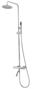 Caral thermostatische badopbouwset 20 cm chroom - 29.3958
