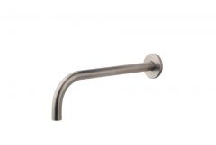 Slim inbouw uitloop 25 cm RVS look - 29.4036