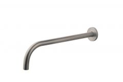 Slim inbouw uitloop 30 cm RVS look - 29.4037