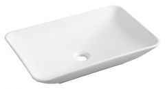 Kare waskom rechthoekig 58x36x11,5 keramiek cm mat wit - 32.1408