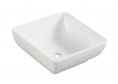 Piazza waskom vierkant 40x40x15 cm keramiek glans wit - 32.3406