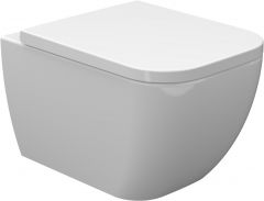 Sky verkort wandcloset 47 cm met soft-close zitting wit - 32.3448