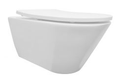 Stereo rimless wandcloset met Shade toiletzitting mat wit - 32.3572