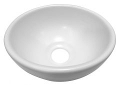 Consilio waskom rond 20x9 cm keramiek glans wit - 32.3575