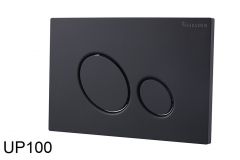 X10 drukplaat voor inbouwreservoir mat zwart - 32.4664