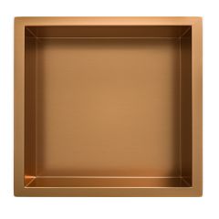 Inbouwnis 30 x 30 x 10 cm geborsteld brons koper - 33.2162