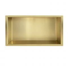 Wiesbaden inbouwnis 30 x 60 x 7 cm geborsteld messing - 33.2192
