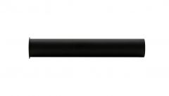 sifon-verlengbuis 20 cm met kraag mat zwart - 33.2595