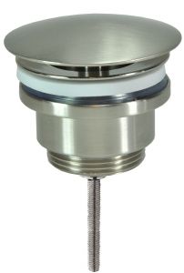 Caral open afvoerplug 5/4'' geborsteld staal - 33.4399