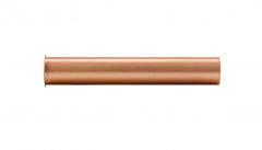 Sifon-verlengbuis 20 cm met kraag geborsteld koper - 33.6954