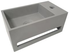 Julia fontein rechts Solid surface 35 x 20 x 16 cm betonlook - 36.4061