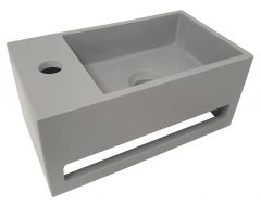 Julia fontein Solid Surface 35 x 20 x 16 cm betonlook links - 36.4062