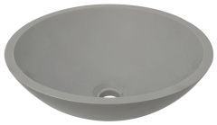 Valerie waskom rond 43x13 cm solid surface betonlook - 36.4063