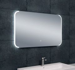 Bracket spiegel rechthoek met LED, dimbaar en spiegelverwarming 100 x 60 cm - 38.3781