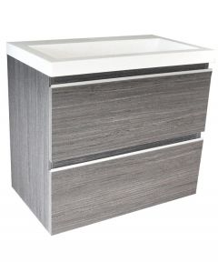 Shall onderkast 60 x 36 cm houtnerf grijs - 38.4022