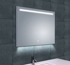 Ambi one spiegel rechthoek met LED, dimbaar en spiegelverwarming 80 x 60 cm - 38.4121