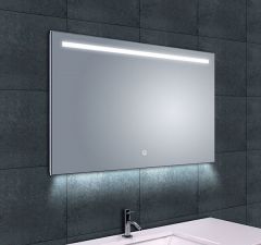 Ambi one spiegel rechthoek met LED, dimbaar en spiegelverwarming 100 x 60 cm - 38.4122