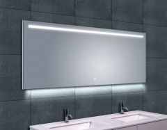 Ambi one spiegel rechthoek met LED, dimbaar en spiegelverwarming 160 x 60 cm - 38.4124