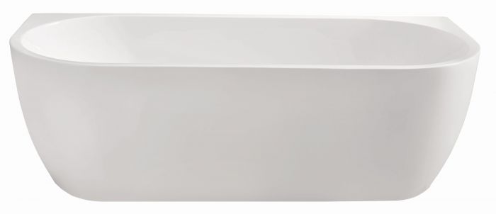 Met opzet besteden plaats Wall half-vrijstaand ligbad acryl 180 x 80 x 58 cm wit
