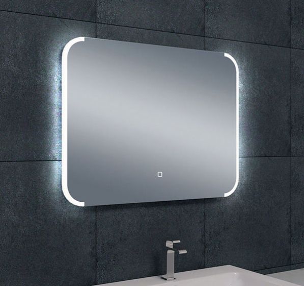 Bracket spiegel met dimbare verlichting 80 x 60 cm