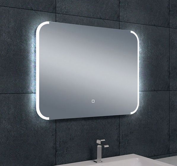 Verfijnen doorgaan met Netelig Bracket spiegel met dimbare LED verlichting 80 x 60 cm