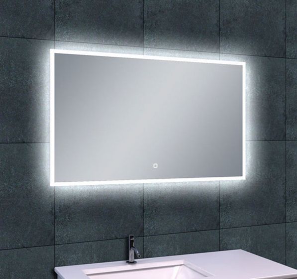 Geneeskunde Haast je Kip Quatro spiegel met dimbare LED verlichting 100 x 60 cm