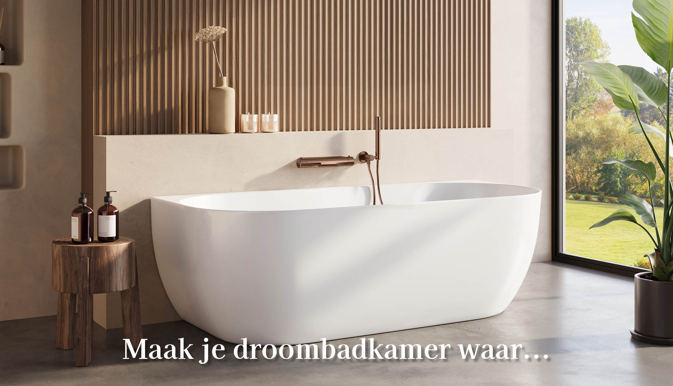 Sfeer afbeelding van hoe een badkamer met Wiesbaden producten er uit ziet